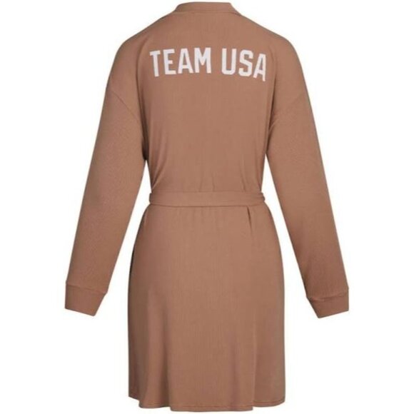 SKIMS Soft Lounge Robe Team USA Sienna XL - Picture 4 of 14